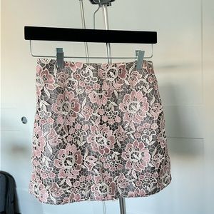 Topshop Boutique mini lace dress pink/grey size 2